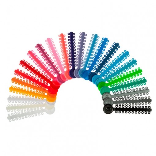 Ligaturi elastice colorate 46 bucati Orthometric