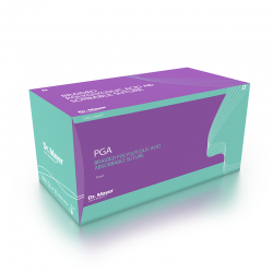 12 Fire sutura resorbabile PGA Premium 3-0 cu ac de 20mm 3/8 triunghiular Dr. Mayer