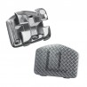 Bracketi metalici Premium Elite MBT22 Mini Low Profile cu carlige pe canini si premolari kit 1 caz Orthometric