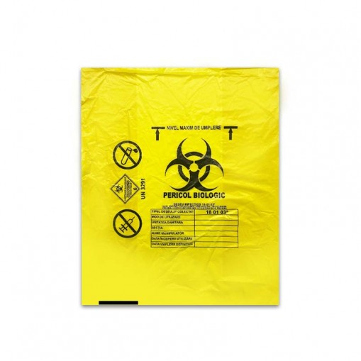 Saci galbeni pericol biologic 10L