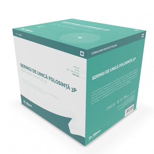 Seringa Alba 3P 20ml cu ac 21G luer lock Alba