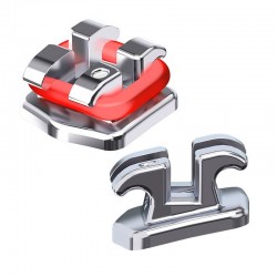 Bracketi metalici Advanced Series Roth22 cu carlige pe canini si premolari kit 50 cazuri Orthometric