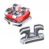 Bracketi metalici Advanced Series Roth22 cu carlige pe canini si premolari kit 50 cazuri Orthometric