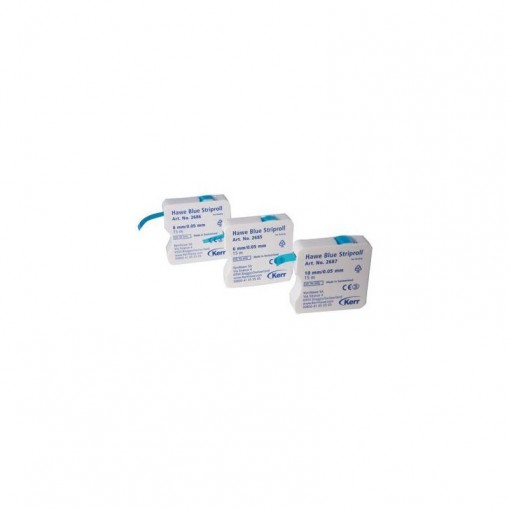 Banda celuloid rola blue 15m/8mm Hawe Striproll Kerr