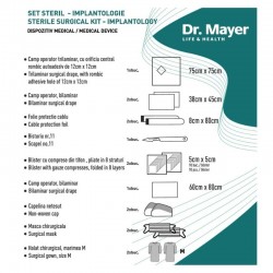 Set Chirurgical Implantologie, Steril, 15 componente, Dr. Mayer