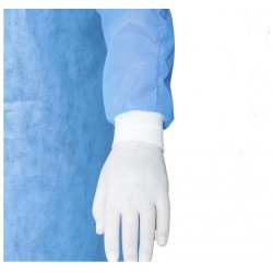 Halat protectie steril cu legaturi si mansete 35-40G albastru 2XL