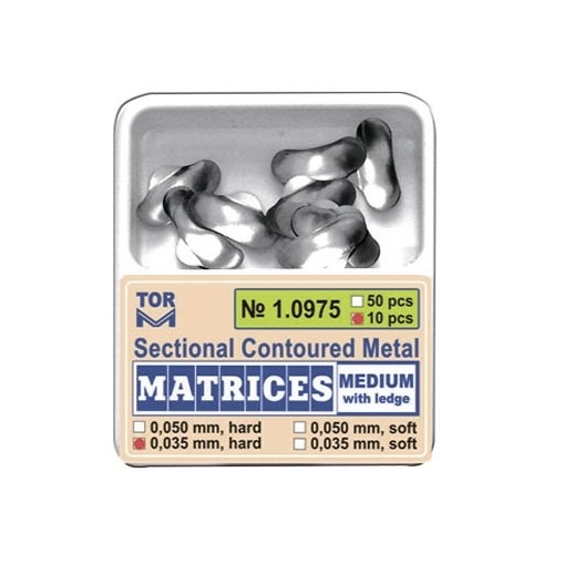 Matrici sectionale 0.050mm medium soft 50 bucati TorVM