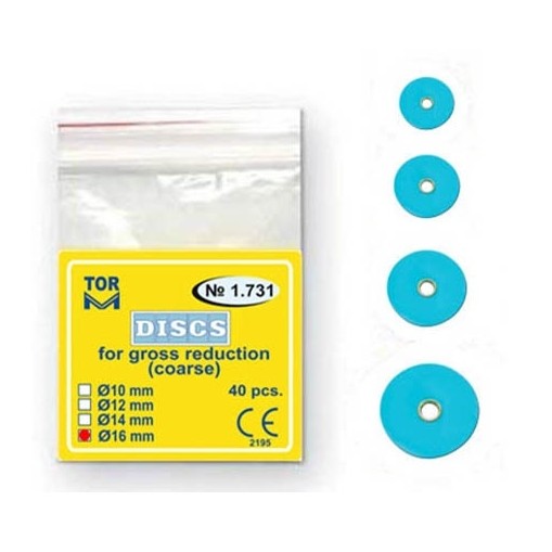 Discuri pentru finisat compozit 14mm Coarse Blue 40 bucati TorVM