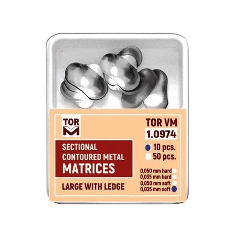 Matrici sectionale 0.035mm large cu bordura soft 50 bucati TorVM