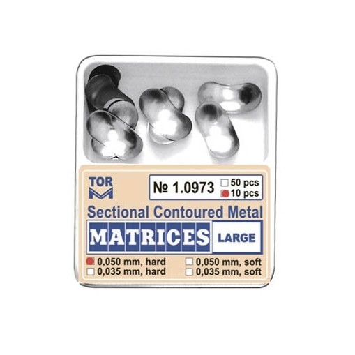 Matrici sectionale conturate 0.050mm Large soft 50 bucati TorVM