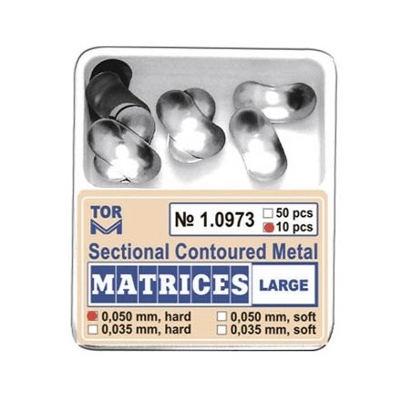Matrici sectionale conturate 0.050mm Large soft 50 bucati TorVM