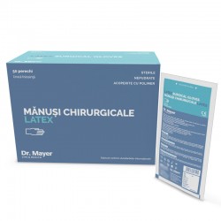 Manusi chirurgicale latex sterile nepudrate Nr.6 Premium Dr. Mayer