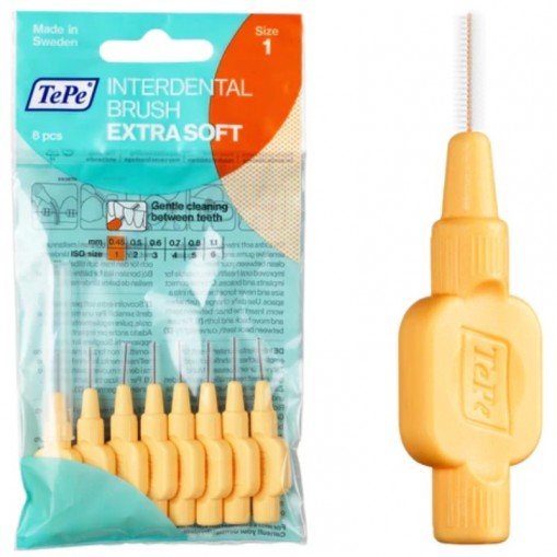 Periuta Interdentara Tepe Extra-Soft 0.45mm, 8 Bucati