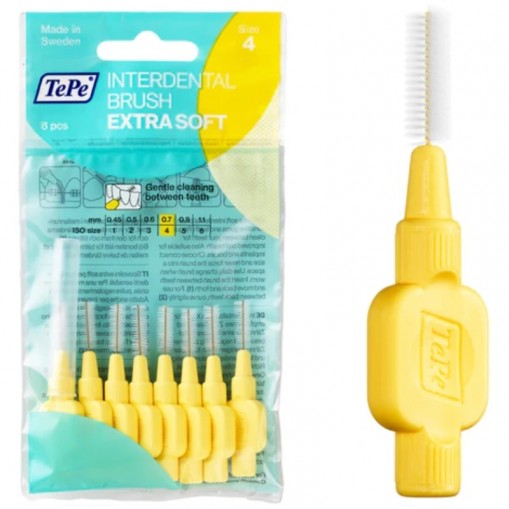Periuta Interdentara Tepe Extra-Soft 0.7mm, 8 Bucati