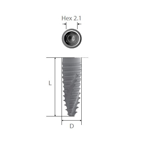 Implant NARROW D3.3 No Mount Inno