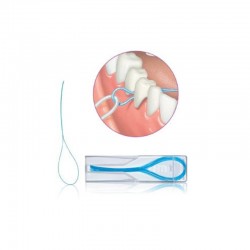 Ata dentara GUM Eez-Thru Floss Threaders 100 plicuri x 5 fire