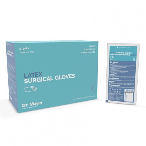 Manusi chirurgicale Latex, Sterile, Nepudrate, Nr.6.5 Premium Dr. Mayer