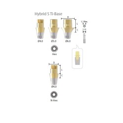 Bont Ti-Base scurt cu HEX...
