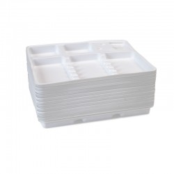 Tavite plastic mici albe 100 bucati Dr.Mayer