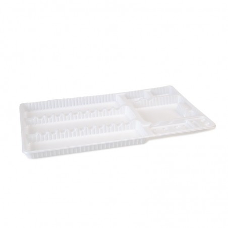 Tavite plastic mari albe 100 bucati Dr.Mayer