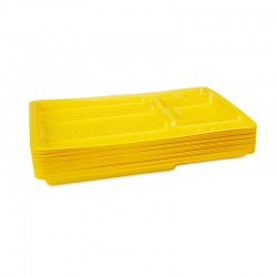 Tavite plastic mari galbene 100 bucati Dr.Mayer