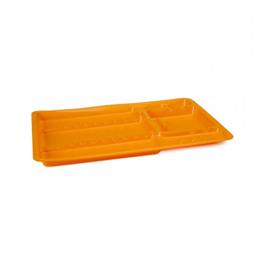 Tavite plastic mari portocalii 100 bucati Dr.Mayer