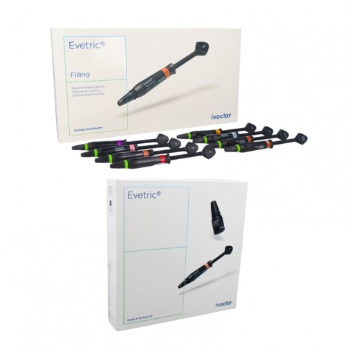 Evetric Assortment Kit 8 x 3.5g + Evetric Kit 4 x 3.5g + Bond Ivoclar