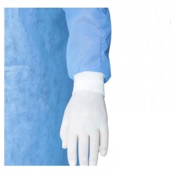 Halat Protectie Steril cu Legaturi si Mansete 35G Albastru M + 2 Prosoape