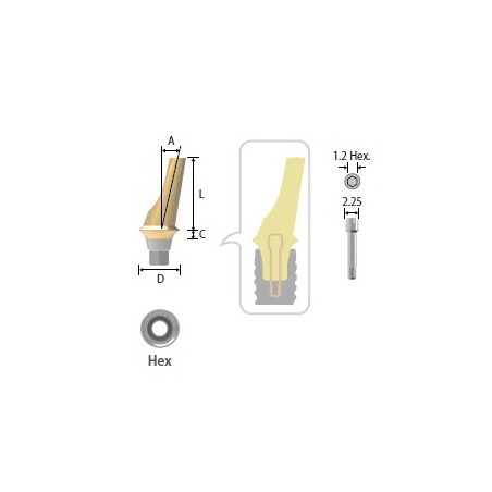 Bont Angulat NARROW D4.5 A25 L8mm Inno