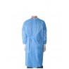 Halat protectie steril cu legaturi si mansete 35-40G albastru M