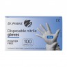 Manusi examinare nitril nepudrate albastre marimea L Dr. Protect