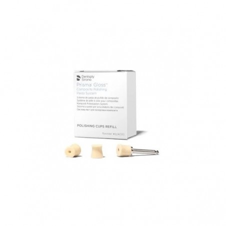 Gume lustruire cupa Prisma Gloss 100 bucati + 1 mandrina Dentsply