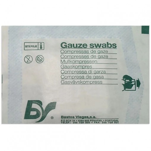 Comprese sterile netesute 5x5cm 5 bucati Bastos Viegas