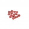 Discuri finisare rosii 14mm FD-14m 100bucati + 1 mandrina Eve