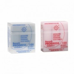 Hartie articulatie Bausch PROGRESS 100μ Rosu, 300 foi