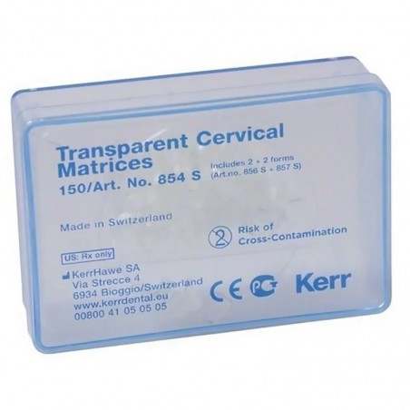 Matrici cervicale transparente 150 bucati Kerr