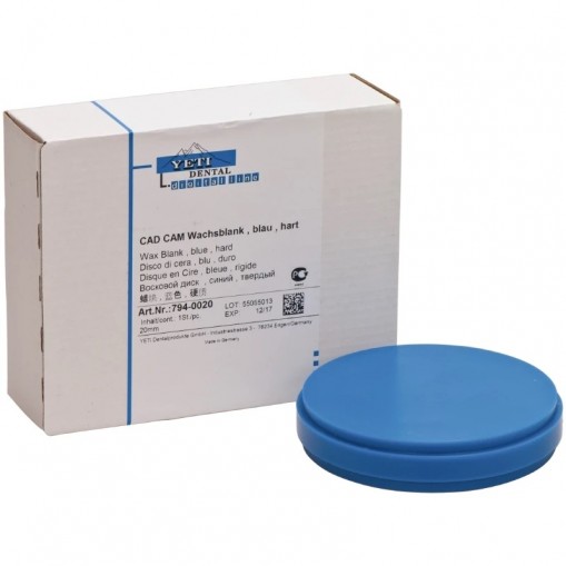 Disc ceara CAD/CAM albastru 98.5 x 20mm Yeti