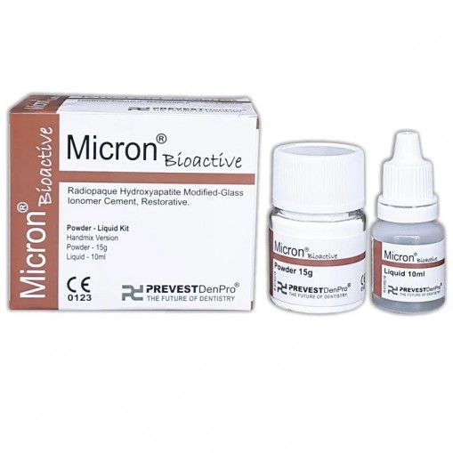 Ciment ionomer de sticla Micron Bioactive 15g pulbere + 10ml lichid Prevest