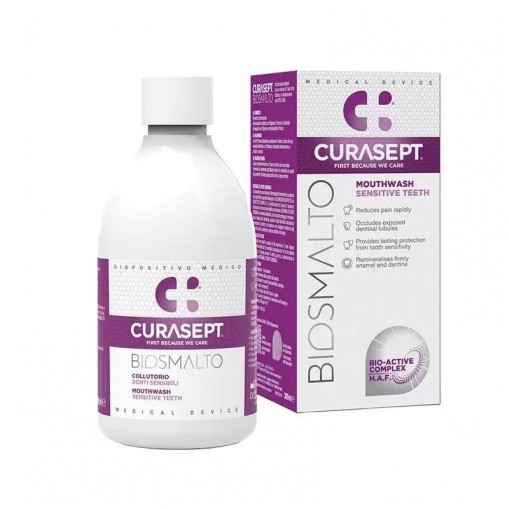 Apa de gura Biosmalto Sensitive, 300ml, Curasept
