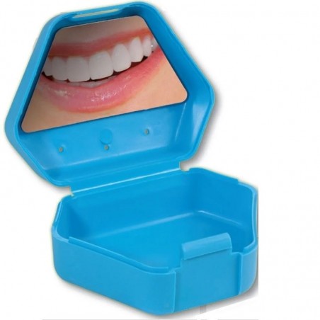 Cutie aparat ortodontic cu oglinda albastra Larident