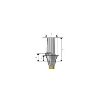 Bont angulat 15° cimentabil TiDesign EV D4.5 (S) PrimeTaper Dentsply