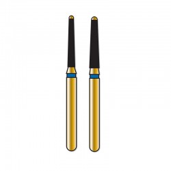 Freze diamantate standard G851 Round End Taper with Safe End Coltene