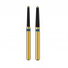 Freze diamantate standard G851 Round End Taper with Safe End Coltene