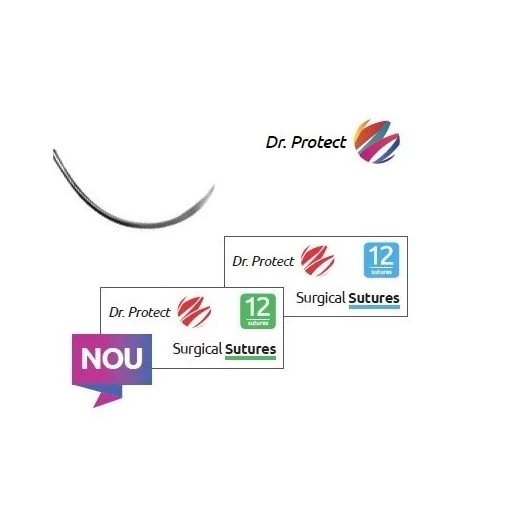 Ace sutura matase sectiune rotunda 3/0 cutie 12 bucati Dr. Protect