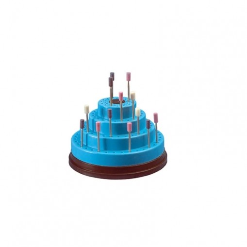 Suport rotund pentru 120 freze gri Larident