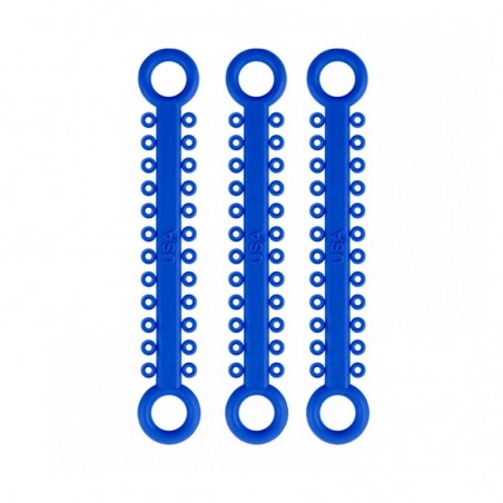 Ligaturi Elastice Colorate ElastoMAX Solo Set 46 Stickuri blue Falcon