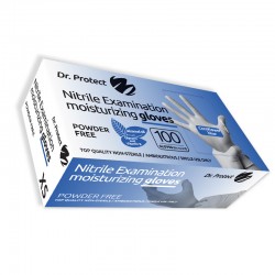 Manusi Examinare Nitril Nepudrate Hidratante Albastre Marimea XS Dr. Protect