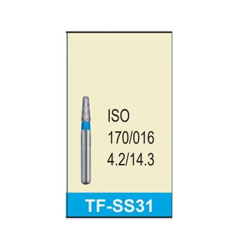Freza diamantata super-scurta standard TF-SS31 albastru ISO ISO170/016 Mani