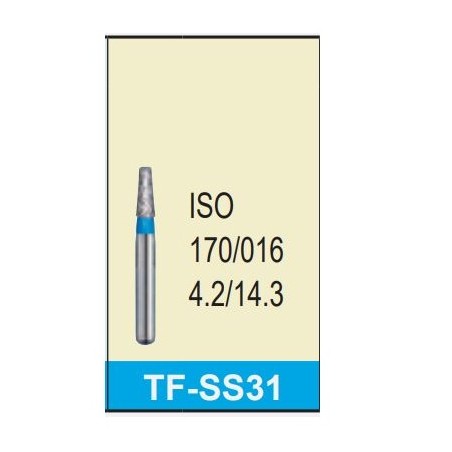 Freza diamantata super-scurta standard TF-SS31 albastru ISO ISO170/016 Mani