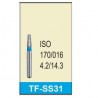 Freza diamantata super-scurta standard TF-SS31 albastru ISO ISO170/016 Mani
